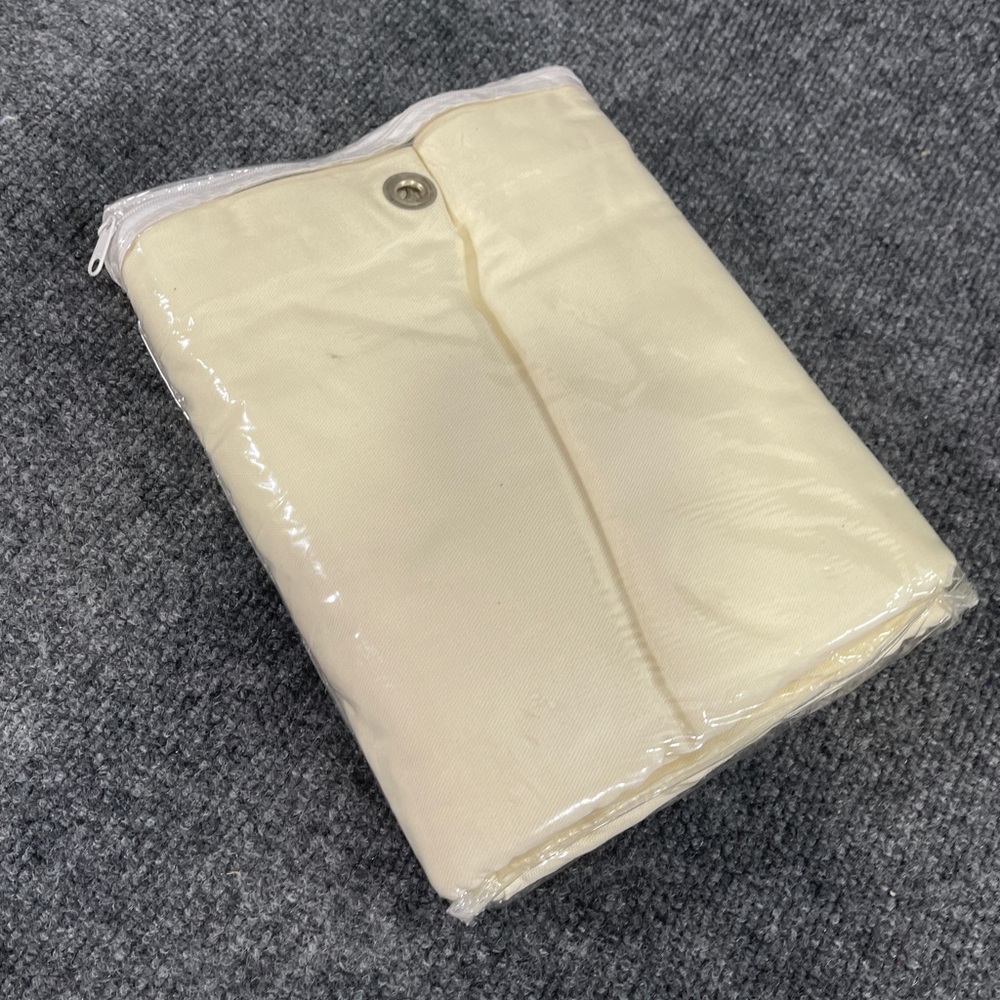 *NWT HOM ETC Beige 100% Cotton Shower Curtain - Picture 4 of 7
